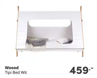 Baby & Tiener Woood Tipi Bed Wit aanbieding