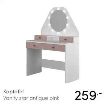 Baby & Tiener Kaptafel Vanity star antique pink aanbieding