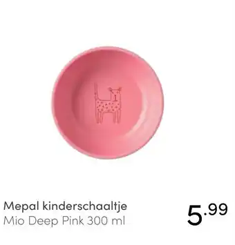 Baby & Tiener Mepal kinderschaaltje Mio Deep Pink 300 ml aanbieding