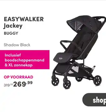 Baby & Tiener Easywalker Jackey Buggy Shadow Black aanbieding