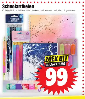 Dirk Schoolartikelen aanbieding