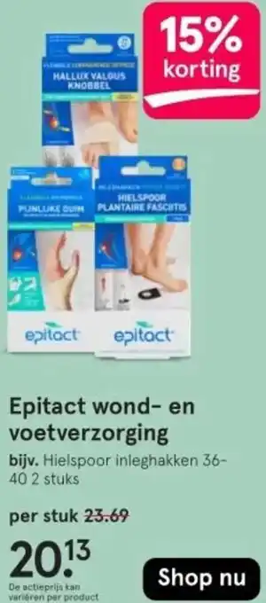 Etos Epitact wond en voetverzorging aanbieding
