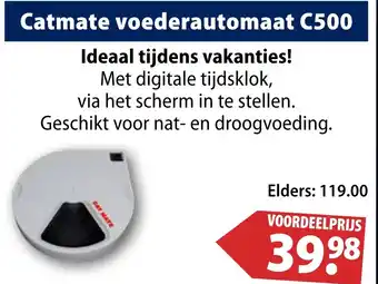Huisdier Voordeelshop Catmate voederautomaat C500 aanbieding
