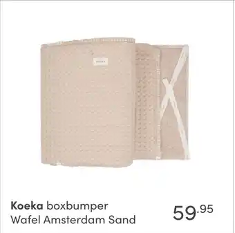 Baby & Tiener Koeka boxbumper Wafel Amsterdam Sand aanbieding