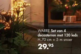 Casa Warre Set Van 4 Decosterren Met 120 Leds aanbieding