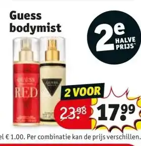 Kruidvat Guess bodymist aanbieding
