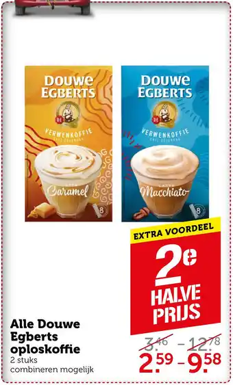 Coop Alle Douwe Egberts oploskoffie aanbieding