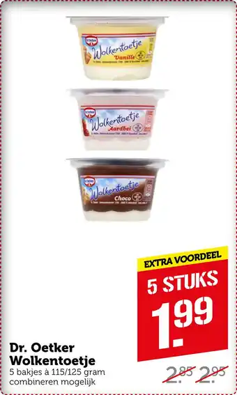 Coop Dr. Oetker Wolkentoetje aanbieding