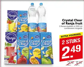 Coop Crystal Clear of Ranja fruit aanbieding