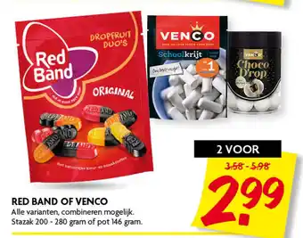 Dekamarkt Red Band Of Venco aanbieding