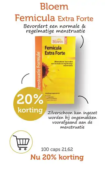 De Rode Pilaren Bloem Femicula Extra Forte aanbieding