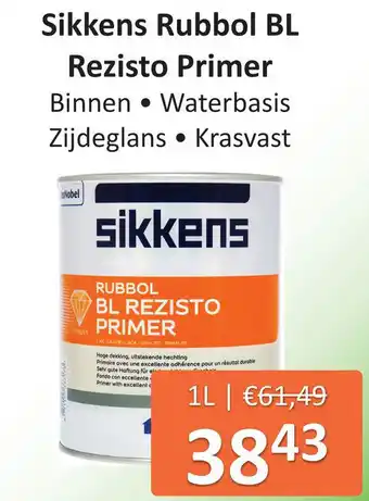 De Verfzaak Sikkens Rubbol BL Rezisto Primer aanbieding