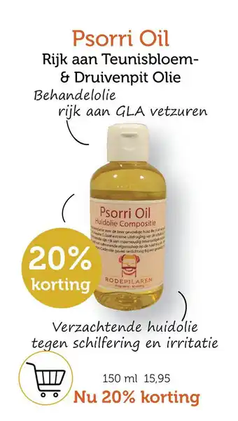 De Rode Pilaren Psorri Oil aanbieding