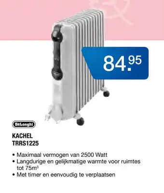 Electroworld DeLonghi KACHEL TRRS1225 aanbieding