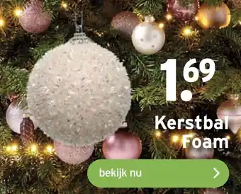 GAMMA Kerstbal Foam aanbieding