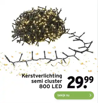 GAMMA Kérstverlichting semi cluster 800 LED aanbieding