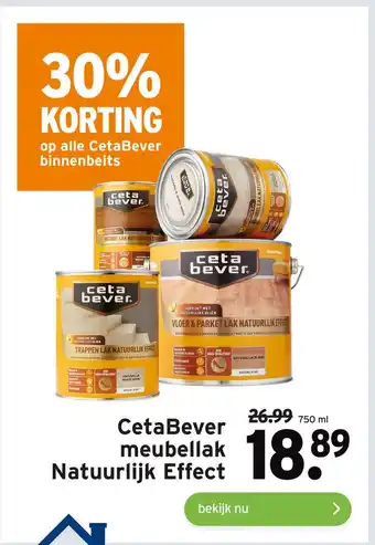 GAMMA CetaBever meubellak Natuurlijk Effect aanbieding