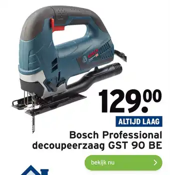 GAMMA Bosch Professional decoupeerzaag GST 90 BE aanbieding