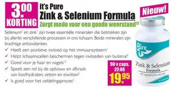 Gezond & Wel it's Pure Zink & Selenium Formula aanbieding