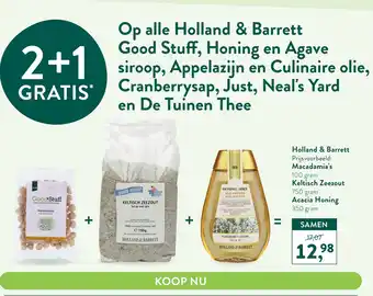 Holland & Barrett Op alle Holland & Barrett Good Stuff, Honing en Agave siroop, Appelazijn en Culinaire olie, Cranberrysap, Just, Neal's Yard e aanbieding