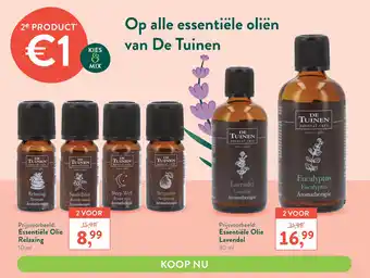 Holland & Barrett Op alle essentiële oliën van De Tuinen aanbieding