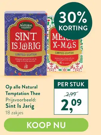 Holland & Barrett Op alle Natural Temptation Thee aanbieding