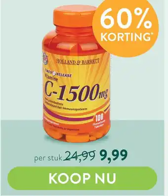 Holland & Barrett C-1500 mg aanbieding