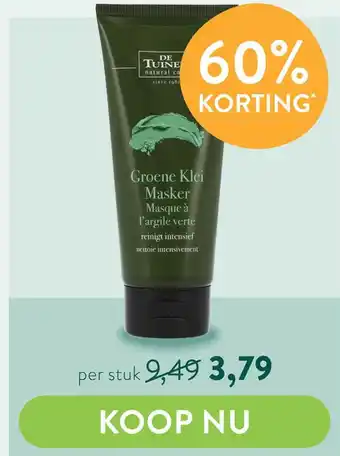 Holland & Barrett Groene Klei Masker aanbieding