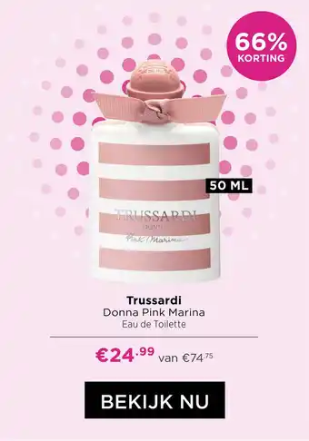 ICI Paris XL Trussardi Donna Pink Marina Eau de Toilette aanbieding