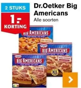 Hoogvliet Dr.Oetker Big Americans aanbieding