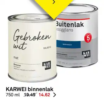 Karwei KARWEI binnenlak aanbieding