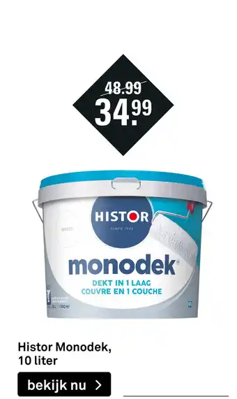 Karwei Histor Monodek, 10 liter aanbieding