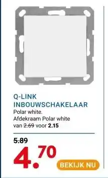 Kluswijs Q-LINK INBOUWSCHAKELAAR aanbieding