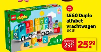 Kruidvat LEGO Duplo alfabet vrachtwagen aanbieding