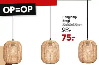 Kwantum Hanglamp Bragi Naturel aanbieding