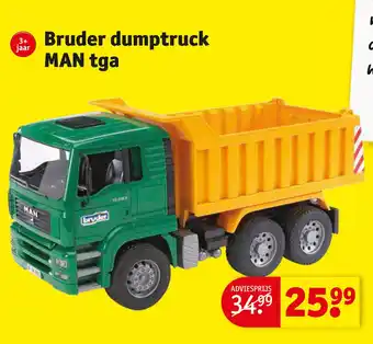 Kruidvat Bruder dumptruck aanbieding