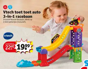 Kruidvat Vtech toet toet auto 3-in-1 racebaan aanbieding