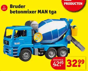 Kruidvat Bruder betonmixer aanbieding