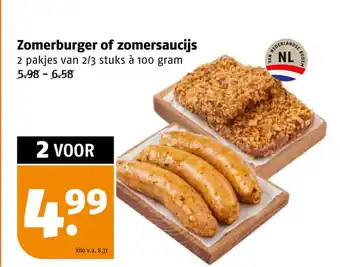 Poiesz Zomerburger of zomersaucijs aanbieding