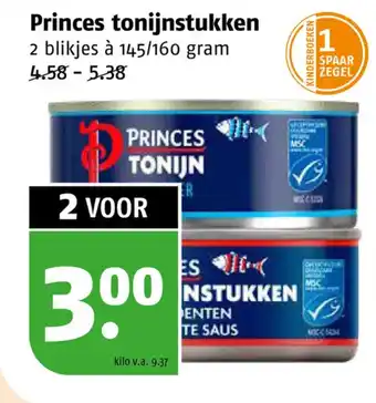 Poiesz Princes tonijnstukken aanbieding