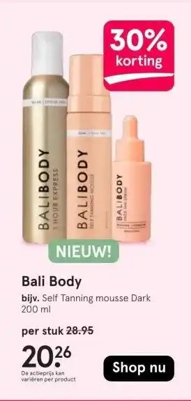 Etos Bali Body aanbieding