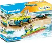 Bol.com PLAYMOBIL Family Fun Strandwagen met kano's - 70436 aanbieding