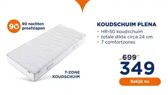 TotaalBED KOUDSCHUIM PLENA aanbieding