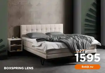 TotaalBED BOXSPRING LENS aanbieding