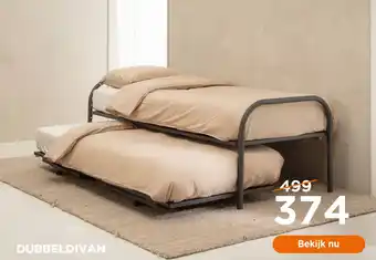 TotaalBED DUBBELDIVAN aanbieding