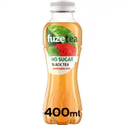 Jumbo FuzeTea No Sugar Black Tea Watermeloen- en Muntsmaak Frisdrank 400ml aanbieding