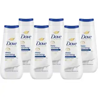 Jumbo Dove Advanced Care Verzorgende Douchegel Deeply Nourishing 6 x 225ml aanbieding