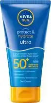 Bol.com NIVEA SUN Protect & Hydrate Ultra Zonnebrand Crème - SPF 50+ - Zeer waterproof - Zonbescherming - Met Vitamine E - 150 ml aanbieding