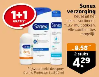 Trekpleister Sanex verzorging aanbieding