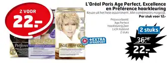 Trekpleister L'Oréal Paris Age Perfect, Excellence en Préférence haarkleuring aanbieding